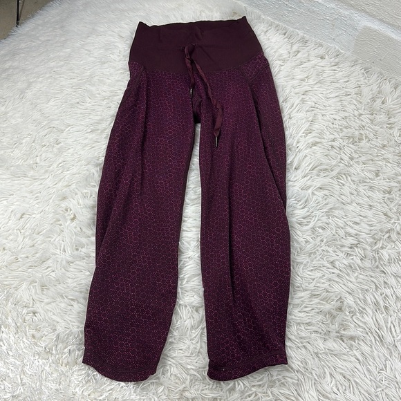 Lululemon Shake It Out Crop Star Pixel Raspberry Bordeaux Drama / Bordeaux Drama - Picture 1 of 5